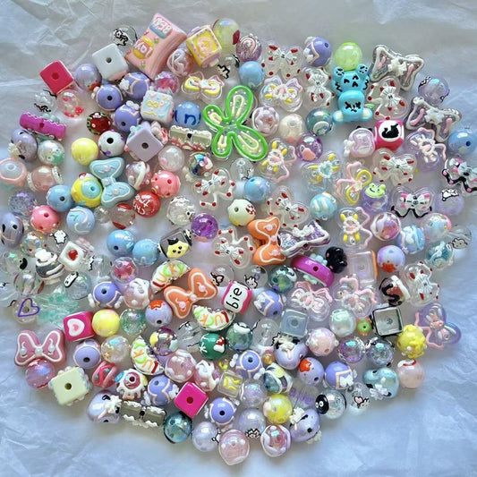 ACRYLIC  BEADS lucky bags-OPEN IN LIVE-1 charm one extra bag